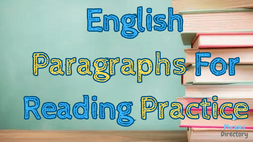 (ENGAGING) 5 English Paragraphs For Reading Practice + Quiz