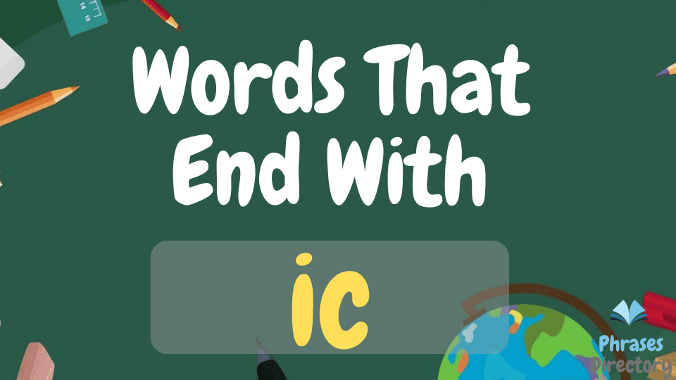 1001+ Words That End With ic + Quiz