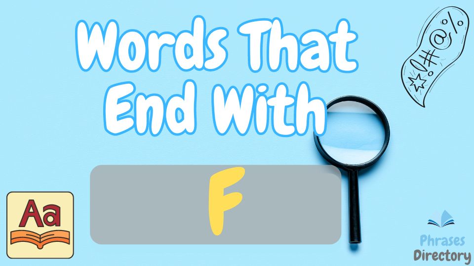 Words Ending With F