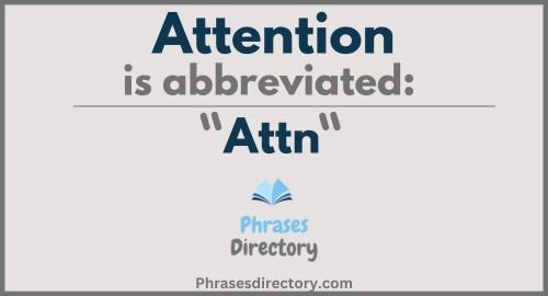 Abbreviation for Attention: Definition & Meaning