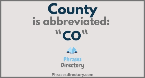 Abbreviation for County: Definition & Meaning